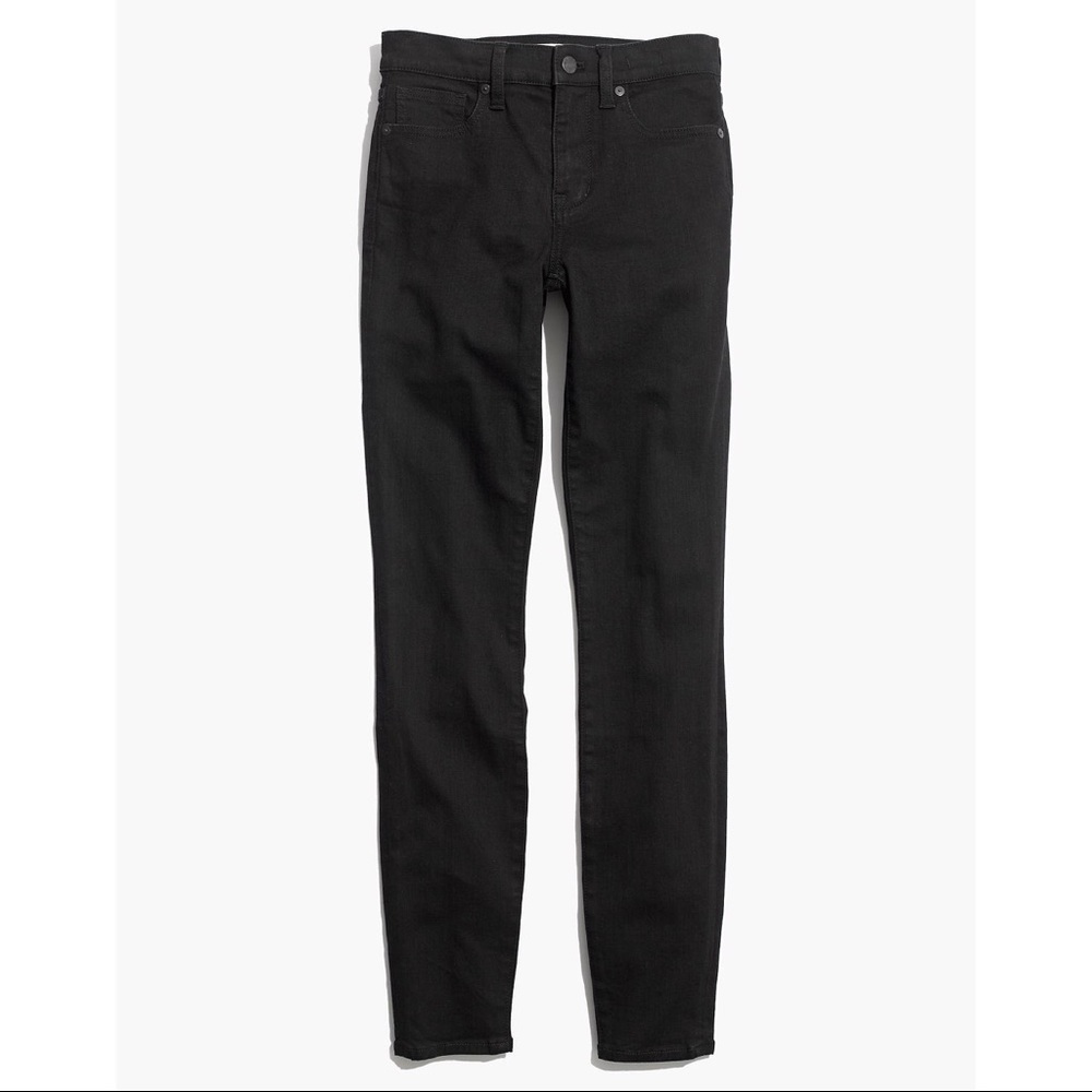 Madewell Tall 9” High Rise Black Skinny Jeans